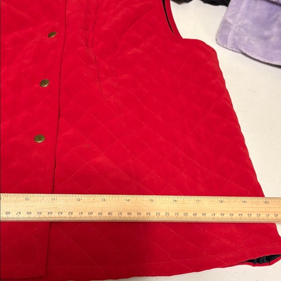 Talbots Red Stretch Vest - Picture 7 of 8
